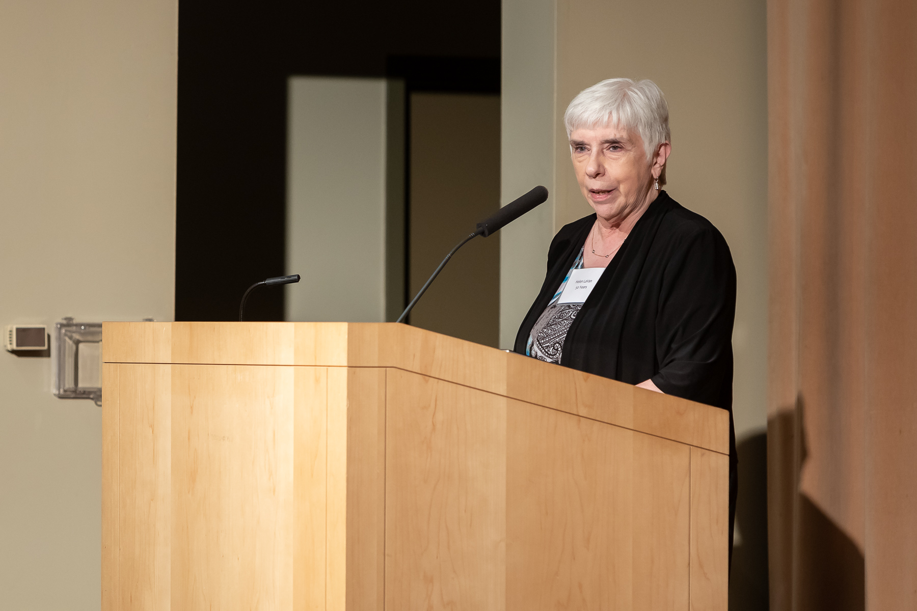 Helen LaVan, professor of management and entrepreneurship in the Driehaus College of Business, who started at DePaul in 1969, reflects on her 50 years of teaching business classes. (DePaul University/Jeff Carrion)